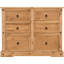 Castillon 6 Drawer 133Cm W Solid Wood Double Dresser