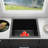 Modern Minimalist Multifunctional Drop-In Stainless Steel Kitchen Rectangular Single Sink Black-123259427