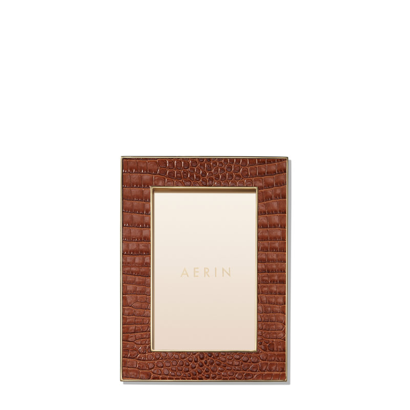 Classic Croc Leather Frame, 8x10, 4" W x 6" H