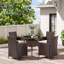 Northup Round Metal Outdoor Dining Table With Umbrella Hole , 80cm cm W 80cm cm D-405694020