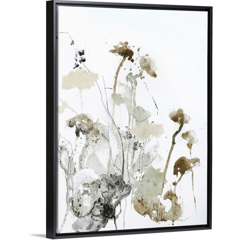These Days 1 - Painting on Canvas, 26" H x 20" W x 1.75" D, Black Framed Canvas