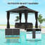 25 Ft. W x 25 Ft. D Metal Hardtop Gazebo