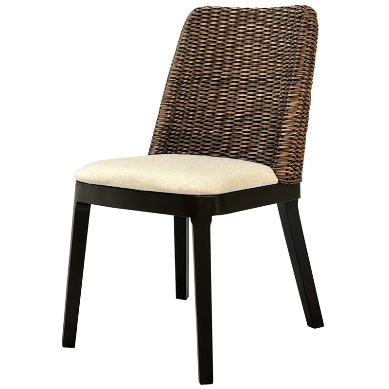 Chaise de salle à manger Kingston brun antique, Bois espresso