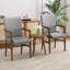 Ensemble de 2 chaises d'appoint rembourrées Mid-Century-722215462