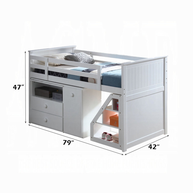 Ensemble de lit mezzanine simple Wyatt