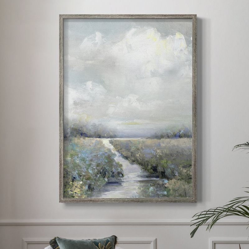 Peninsula Path Framed Print - Solid Wood, 11" H x 9" W