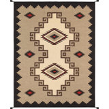 Canvello Navajo Style Hand-Woven Wool Mocha Area Rug- 8'11" X 11'11"