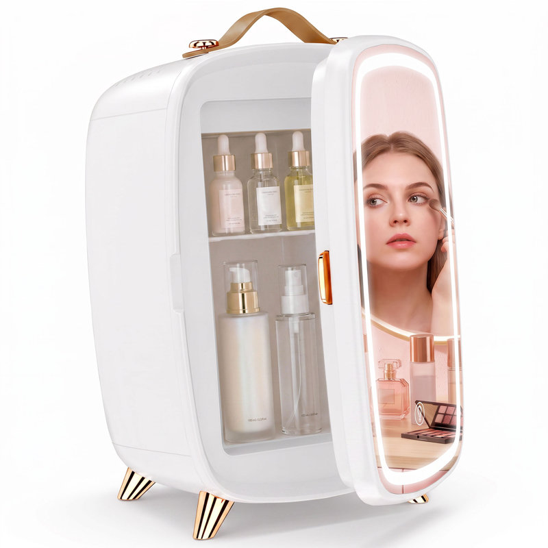 HOMCOM Mini Fridge, White
