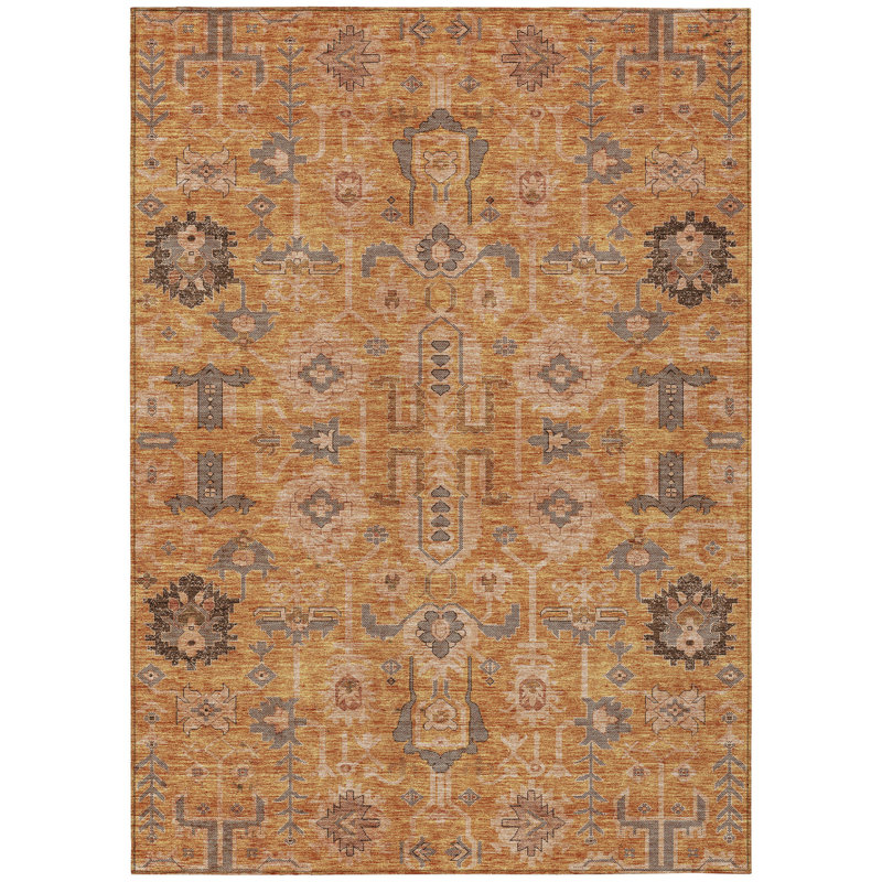 Tapis oriental lavable beige 10 pi x 14 pi