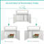 Meuble à litière en bois pour chat avec cloison réglable Pawhut