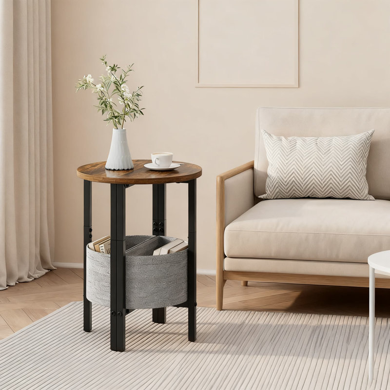 Ensemble de 2 tables de bout Modern Modern, Brun, Noir
