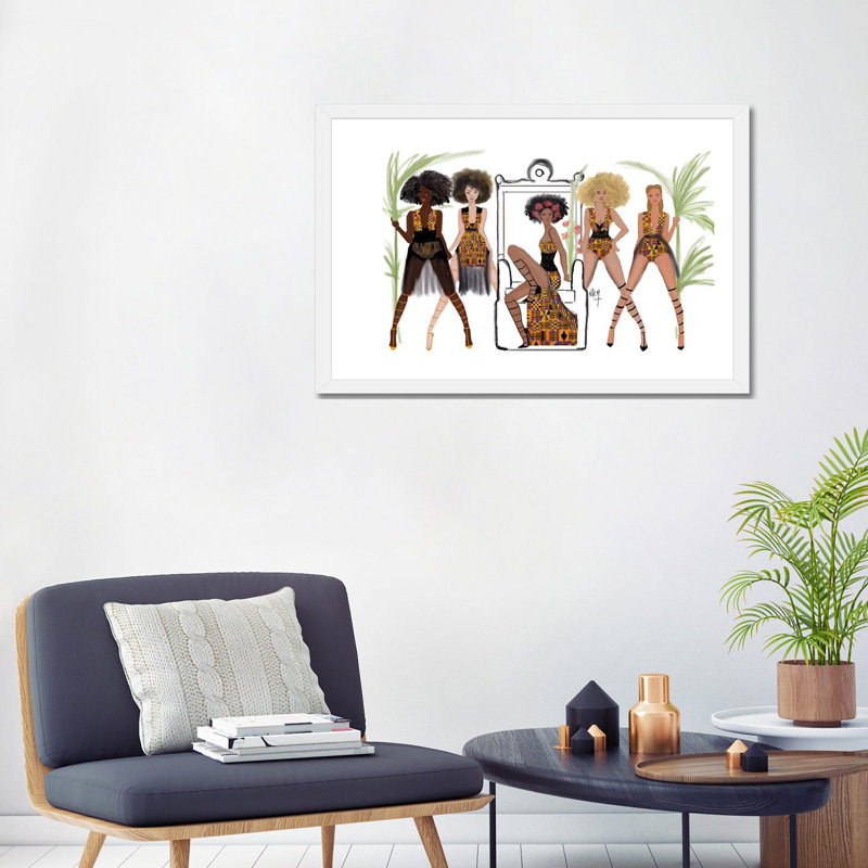 Amazone par Nicholls Kobi, reproduction d’art, Papier encadré blanc, Blanc, H 24 po x l 32 po x P 1 po