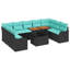 Ensemble de canapé de jardin avec rangement 10 pièces vidaXL
