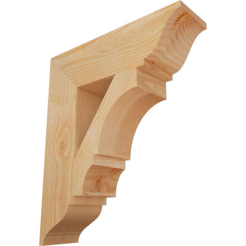 Support traditionnel Balboa, Sapin Douglas scié brut, L 6 po x P 22 po x H 26 po
