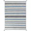 Canyon Cotton Striped Area Rug in Turquoise/Gray-1324414227