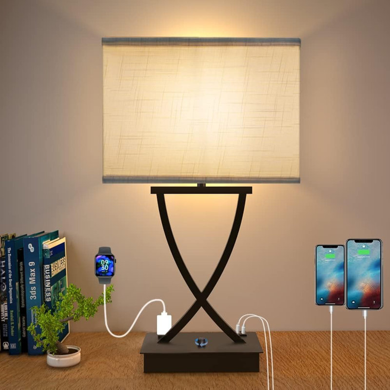 Lampe de table à commande tactile à intensité variable 21,38 po 