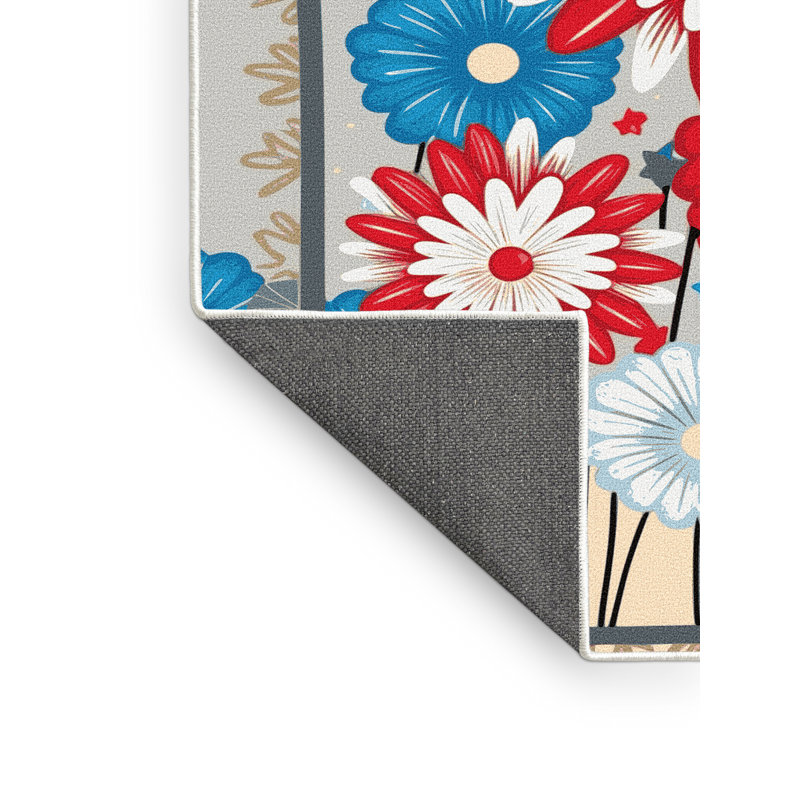 Tapis vacances des fêtes The Holiday Aisle®, Rectangle 5 pi x 7 pi