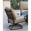 Chaise de patio pivotante avec coussin Anhar