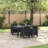 vidaXL Garden Dining Set 11 pcs Brown Polypropylene-1809756590-1809756594-1809756603