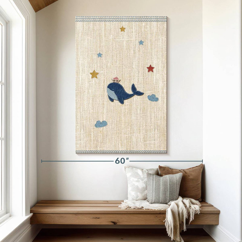Ashelle Cute Whale, 51" H x 34" W