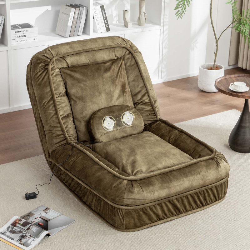 Lit rembourré pour chien pour adultes et animaux de compagnie, avec 5 positions ajustables et coussin de massage, Vert
