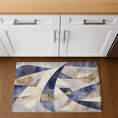 Premium Machine Washable Ashington AMF1836 Swirls Rug