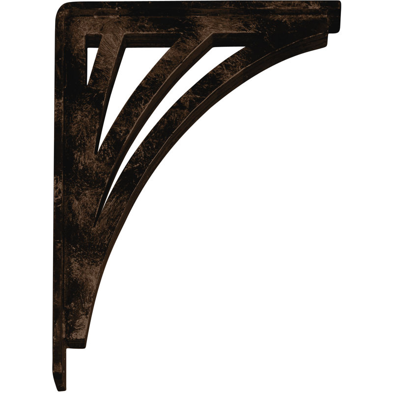 Support en fer forgé Nevio, Bronze vieilli, H 10 po x l 2 po x P 7,5 po