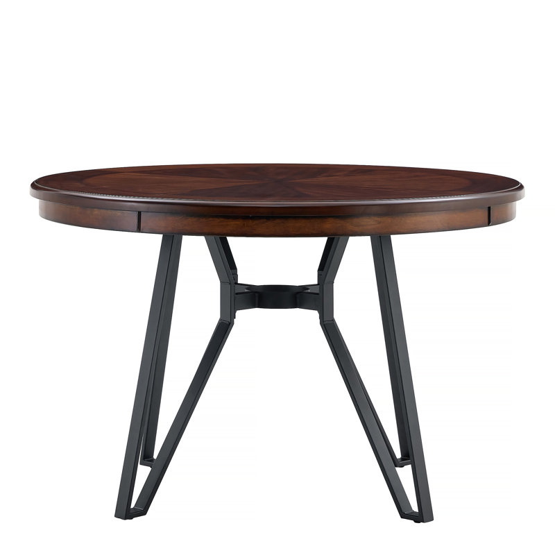 Table de salle à manger ronde (brun)