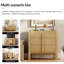 Commode 3 tiroirs pour ensemble de chambre à coucher 2, commode Mid-Century moderne, rangement en bois 6 tiroirs pour le salon de la chambre à coucher-1133088785