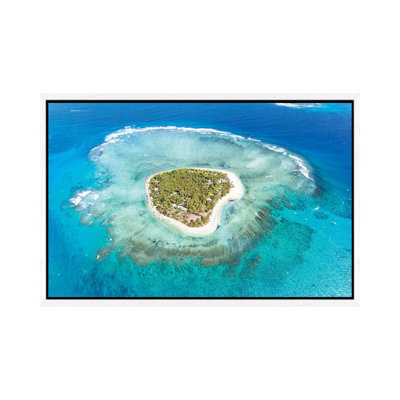 Heart Shaped Island, Mamanucas, Fiji I by Matteo Colombo - Gallery-Wrapped Canvas Giclée on Canvas