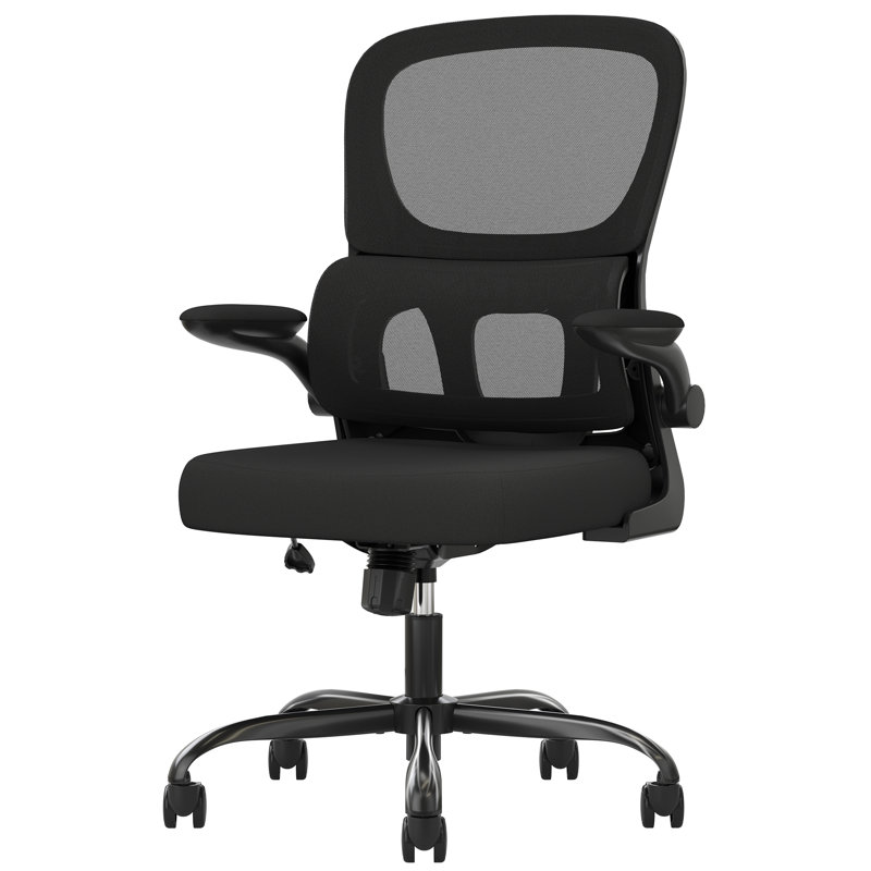 Ergonomic Home Office Mesh Task Chair Computer Chair, Black, Black