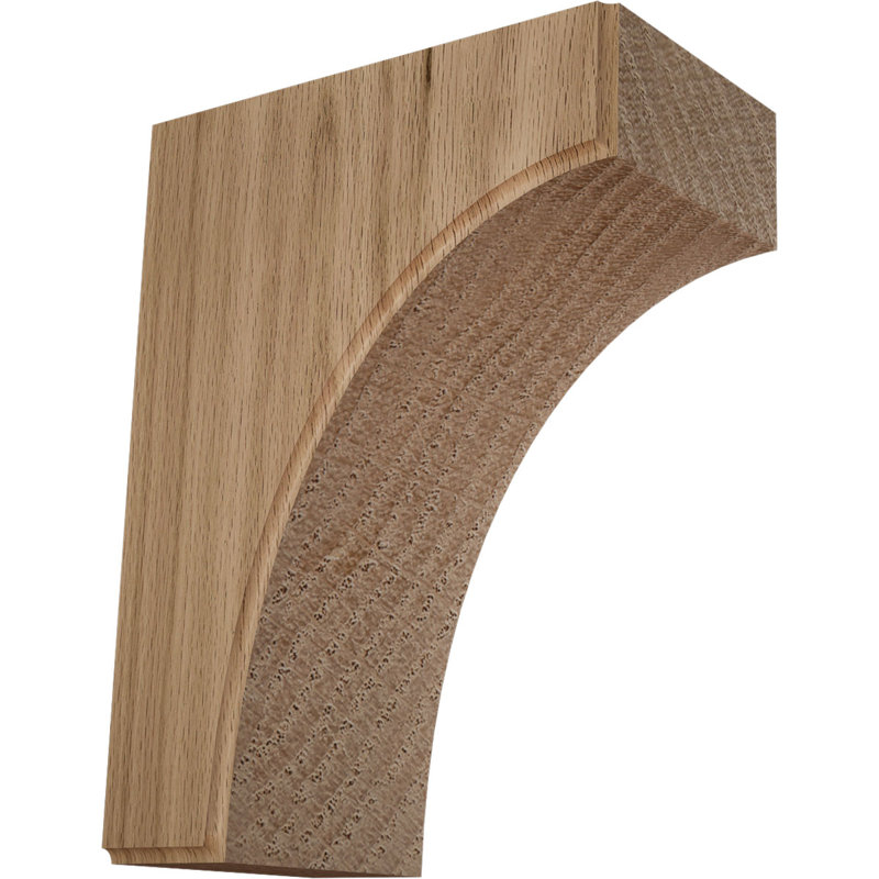 Clarksville 8'' H x 5.25'' W x 6'' D Wood, Red Oak