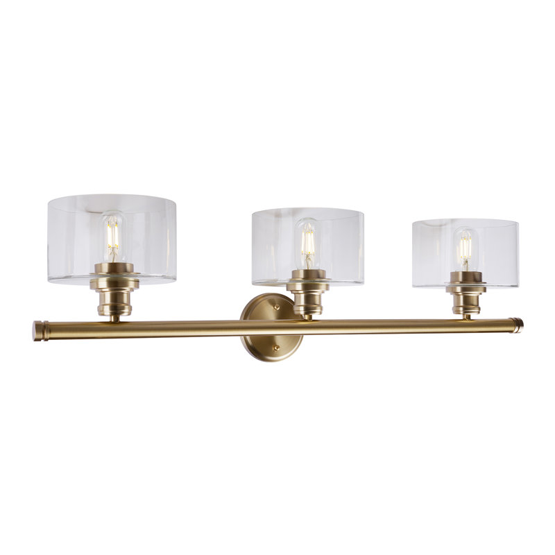 Currey 3 - Light Dimmable Bath Bar, Soft Gold