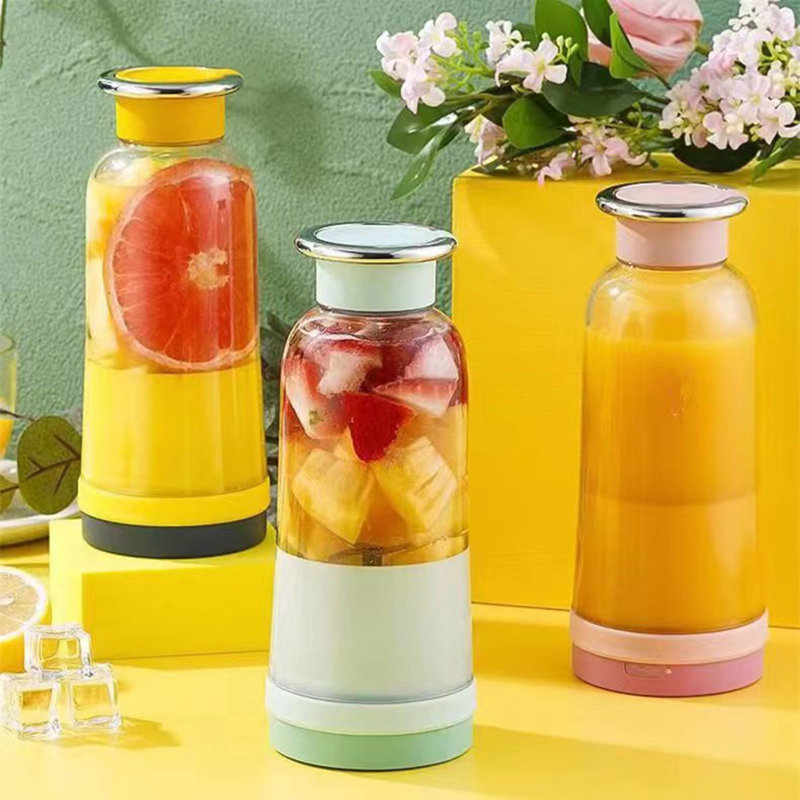 Portable Blenders, Personal Blenders For Shakes And, Fruit Juicer USB Rechargeable With 6 Blades, Handheld Blenders For Sports Travel And Outdoors