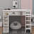 Queen-Scale Wooden Loft Bed With Cabinets & Shelving, Space-Efficient Multifunctional Loft Bed For Compact Rooms-701108619