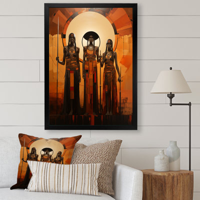 Impression sur toile «Klaeo Native American Art Tribal Vision I»