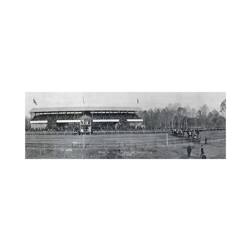 Bowie Race Track Bowie MD Opening Day Fall Meet November 13 1915 by Panoramic Images - Wrapped Canvas Panoramic Print