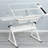 38.5"x 23.6" Tempered Glass Drafting Table