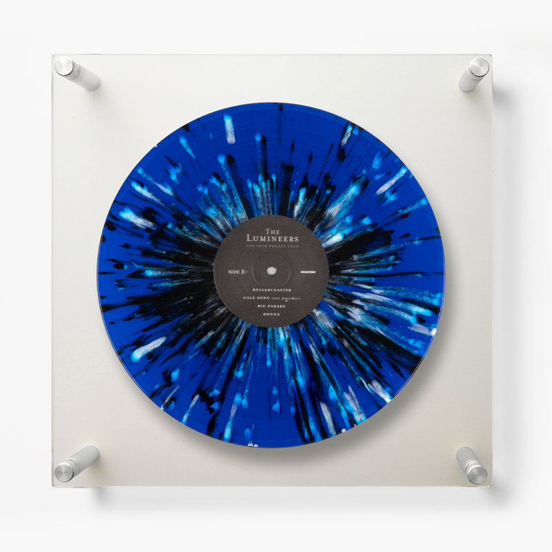 Cadre pour album de disques avec passe-partout en acrylique 12 po x 12 po (pour pochette ou vinyle) avec quincaillerie argentée