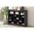 Black Shoe Sideboard With 24 , Sleek For Bedroom Living Room Cabinet, Home Use-233041920
