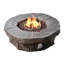 Round Faux Stone Propane Smokeless