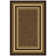 Non-Slip Bordered Area Rug For Living Room, Hallway, Entryway Rug