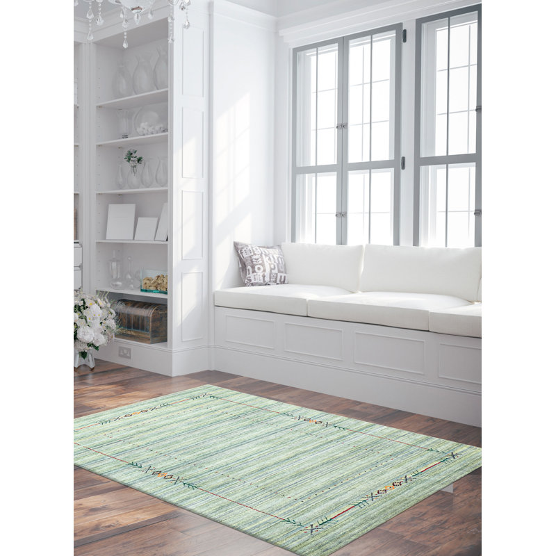 Kashkuli Gabbeh Blue Rug 4'0" x 5'9"