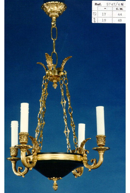 Crist 4 - Light Candle Style Chandelier, Antique Silver