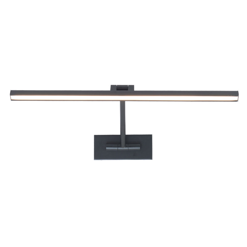 Reed 25In LED Adjustable Picture Light 3000K In Black, Black, 3" H x 11.4" W x 32.5" D