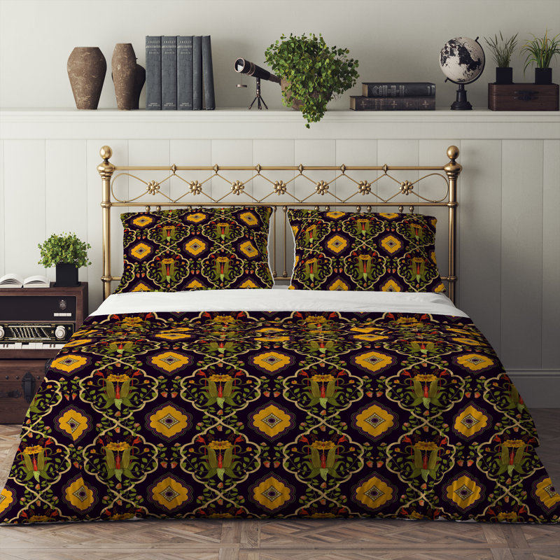 Abstract Duvet Cover, King Duvet Cover + 2 King Shams