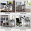 Table de bout de rangement Thasnim avec compartiment rabattable et tablette ouverte, table d'appoint étroite pour petits espaces, table de chevet moderne pour chambre à coucher, salon, vestibule - Organisateur compact-1850535390