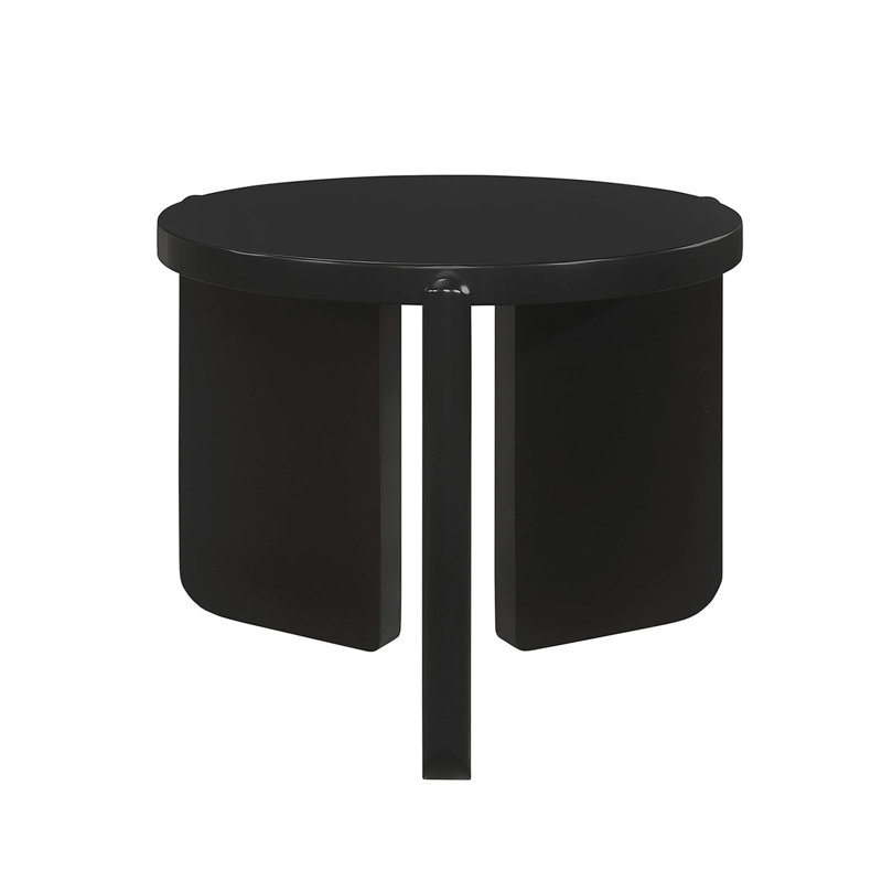 Round Wooden End Table