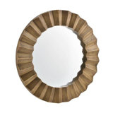 Kelby Round Brass Mirror