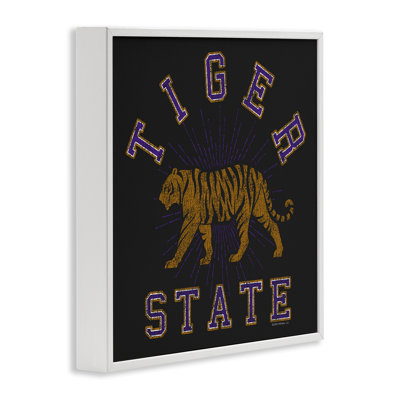 Estampe numérique rétro «Tiger State» par Spirit Animals / Life Is High